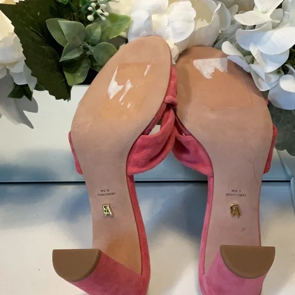 Veronica Beard Pink Mules Women’s Size 6.5 - Picture 7 of 7